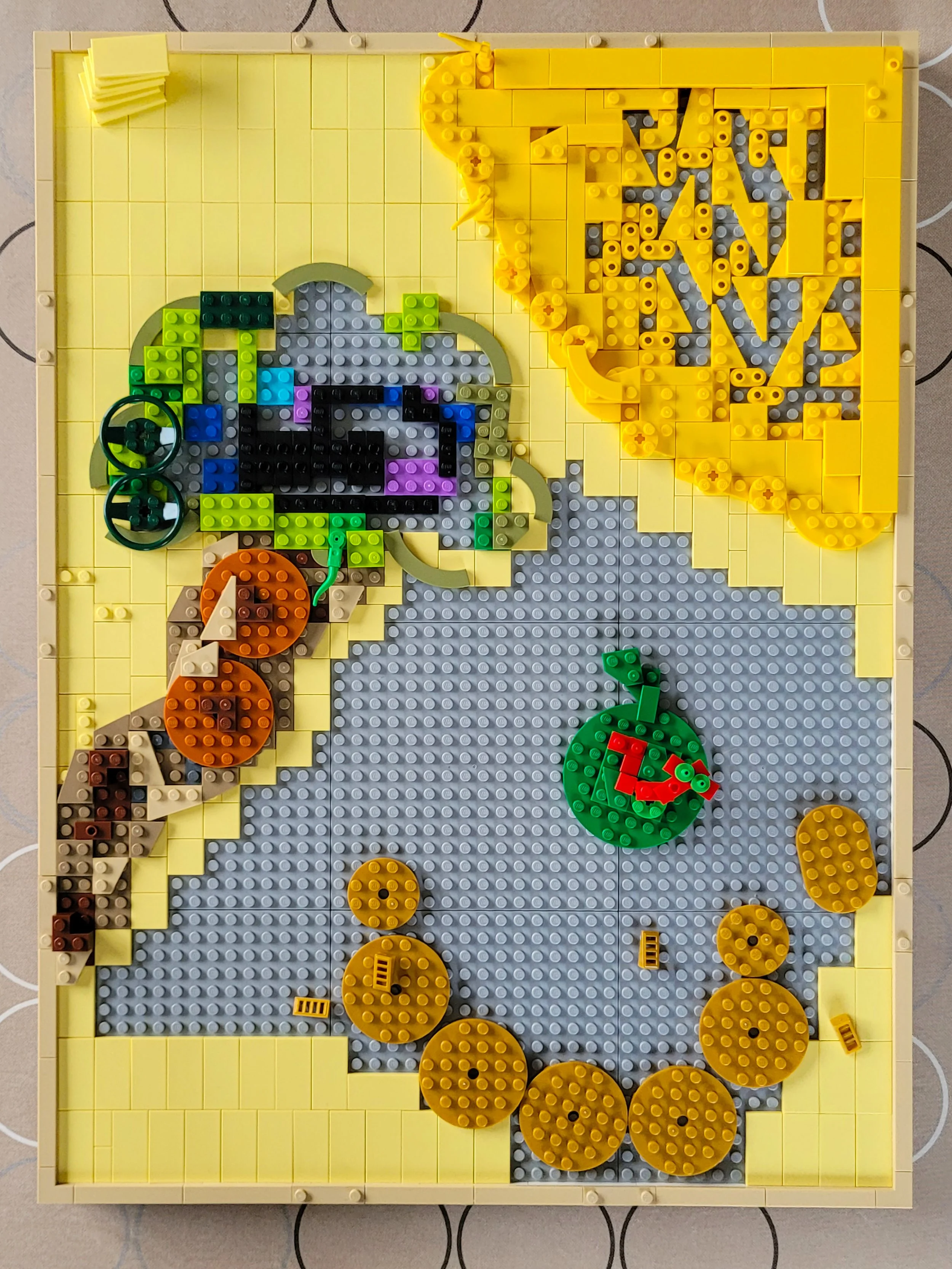 From Sunflowers to Surrealism: A Color-Driven LEGO Art Remix